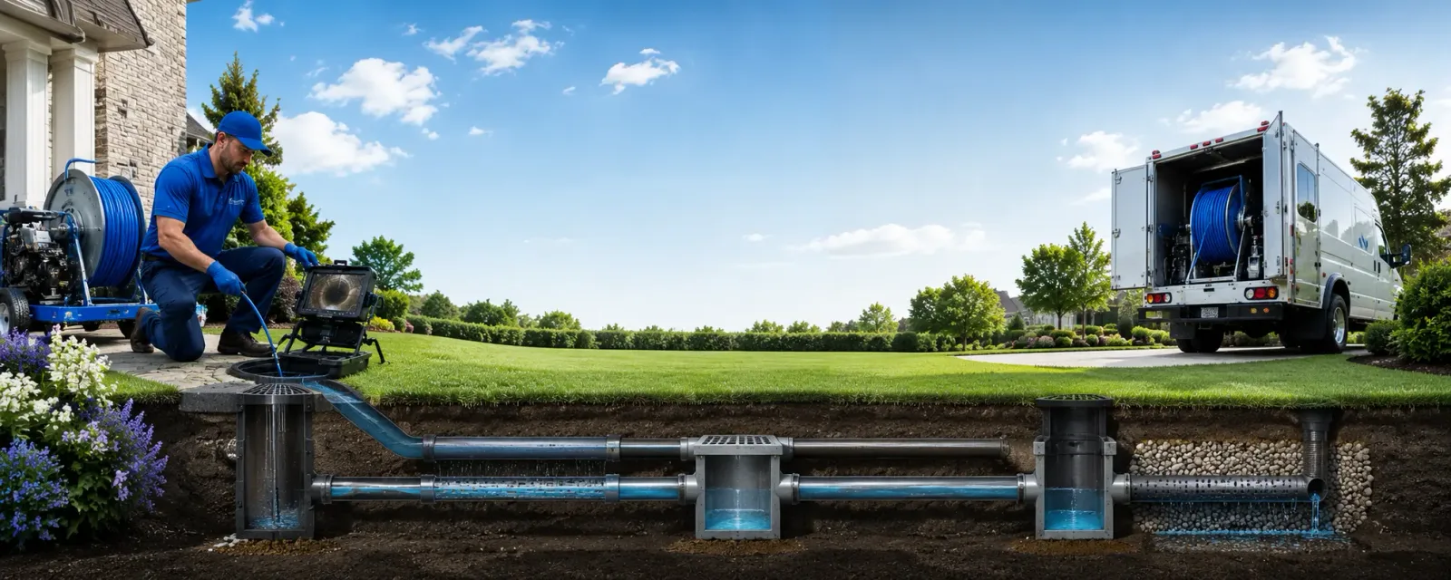 Outdoor drain cleaning information for Farmer, OH
